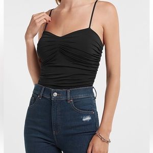 Body Contour Compression
Ruched Bodysuit With Bra Cups